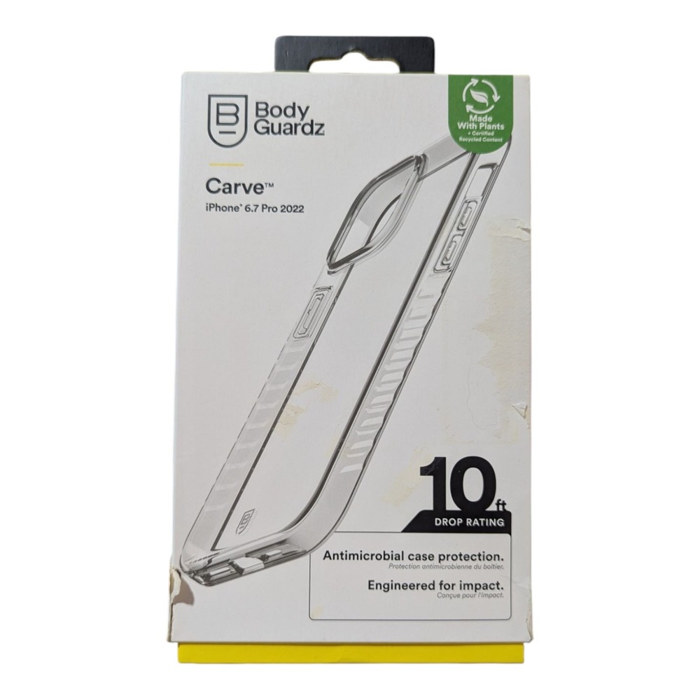 G7. BodyGuardz Carve Case Apple iPhone‎ 14 Pro Max (6.7 2022) - Clear